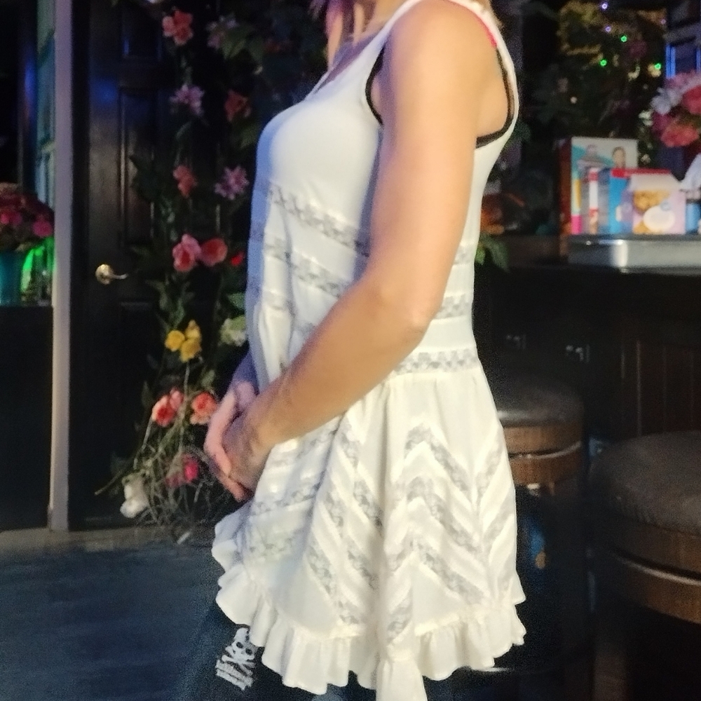 Voile & Lace Trapeze Slip